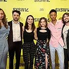 Nicholas Rutherford, Robert Schwartzman, Lucy Hale, Lauren Lapkus, Maya Kazan, and Darrell Britt-Gibson at an event for The Unicorn (2018)