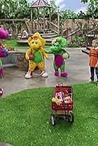 Jeff Ayers, Julie Johnson, Patty Wirtz, Kyle Nelson, Alex Wilson, Selena Gomez, Carey Stinson, Dean Wendt, and Katherine Pully in Barney & Friends (1992)