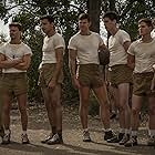 Rafi Gavron, Gerran Howell, Graham Patrick Martin, Austin Stowell, Christopher Abbott, Pico Alexander, and Jon Rudnitsky in Catch-22 (2019)