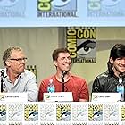 Carlton Cuse, Corey Stoll, and Chuck Hogan at an event for The Strain (2014)