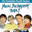 Leslie Ash, Martin Clunes, Neil Morrissey, and Caroline Quentin in British Men Behaving Badly (1992)