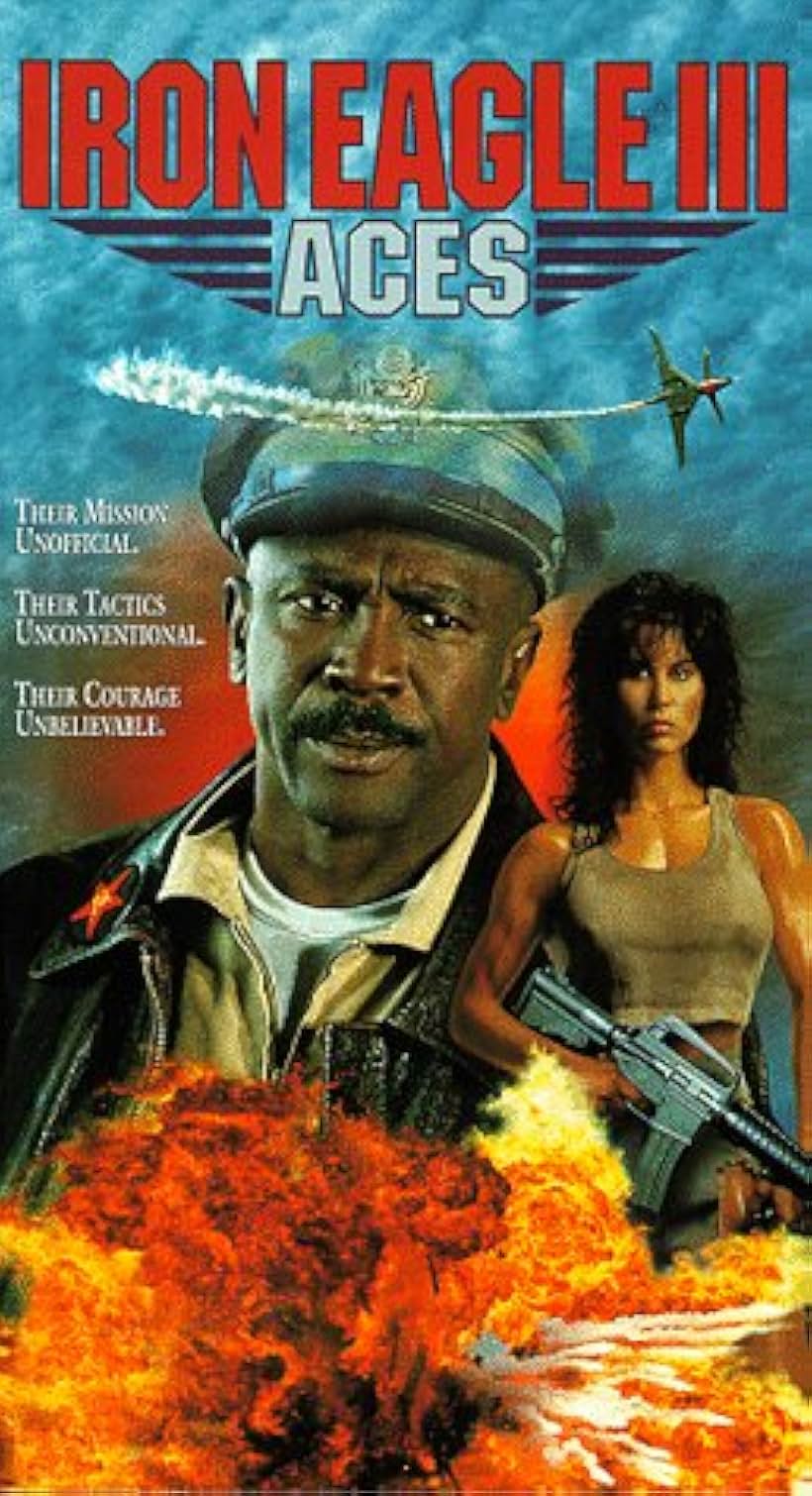 Louis Gossett Jr. and Rachel McLish in Aces: Iron Eagle III (1992)