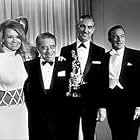 The 40th Annual Academy Awards: Angie Dickinson, Ken Darby, Gene Kelly.  1968.