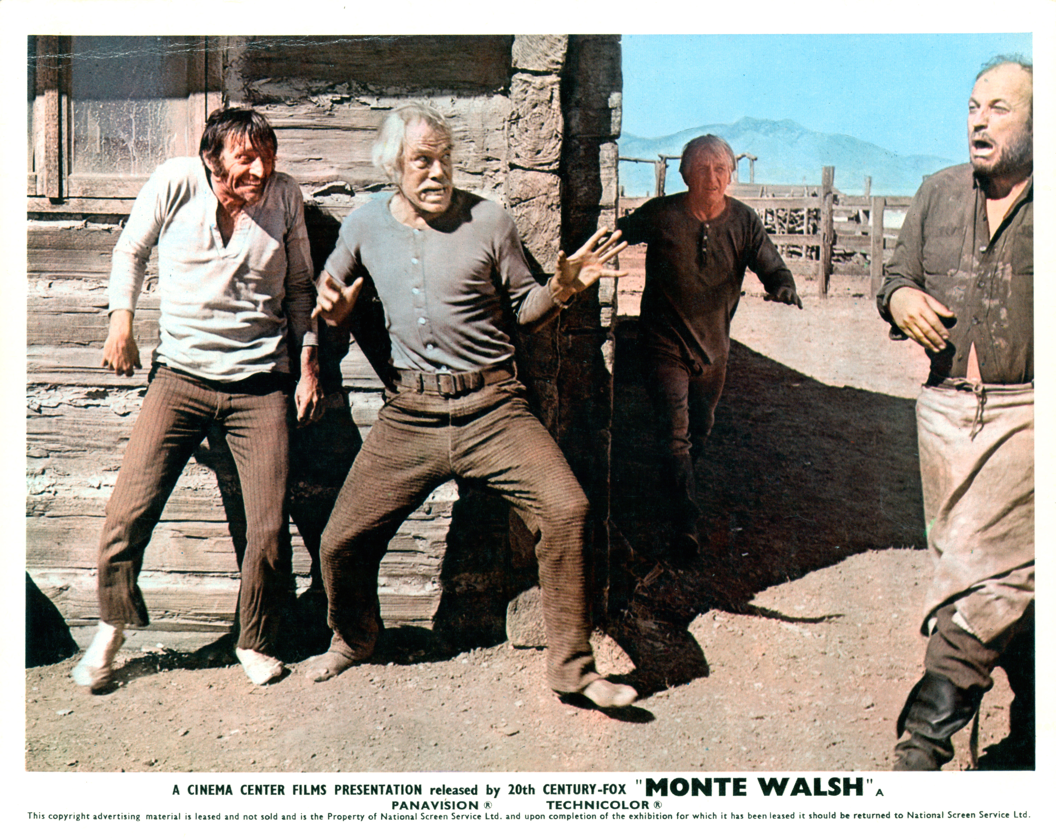 Lee Marvin, Ted Gehring, Raymond Guth, and John Hudkins in Monte Walsh (1970)