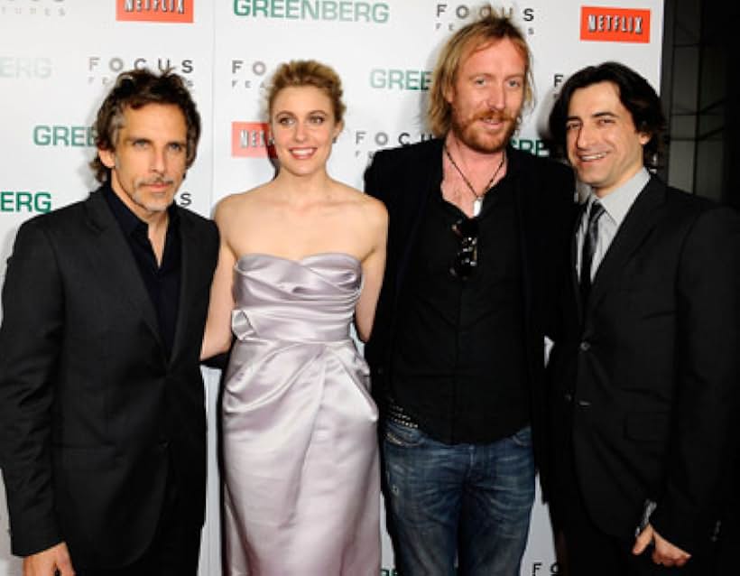 Noah Baumbach, Ben Stiller, Rhys Ifans, and Greta Gerwig at an event for Greenberg (2010)