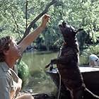 STEVE IRWIN and his dog, SUI