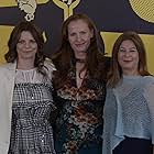 Georgia Bayliff (producer), Anna Gutto (writer/director) and Claudia Bluemhuber (producer), Paradise Highway at Locarno Film Festival 2022