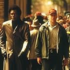 Samuel L. Jackson and Bruce Willis in Unbreakable (2000)