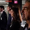 Jeanne Tripplehorn, Joe Mantegna, Thomas Gibson, and Matthew Gray Gubler in Criminal Minds (2005)