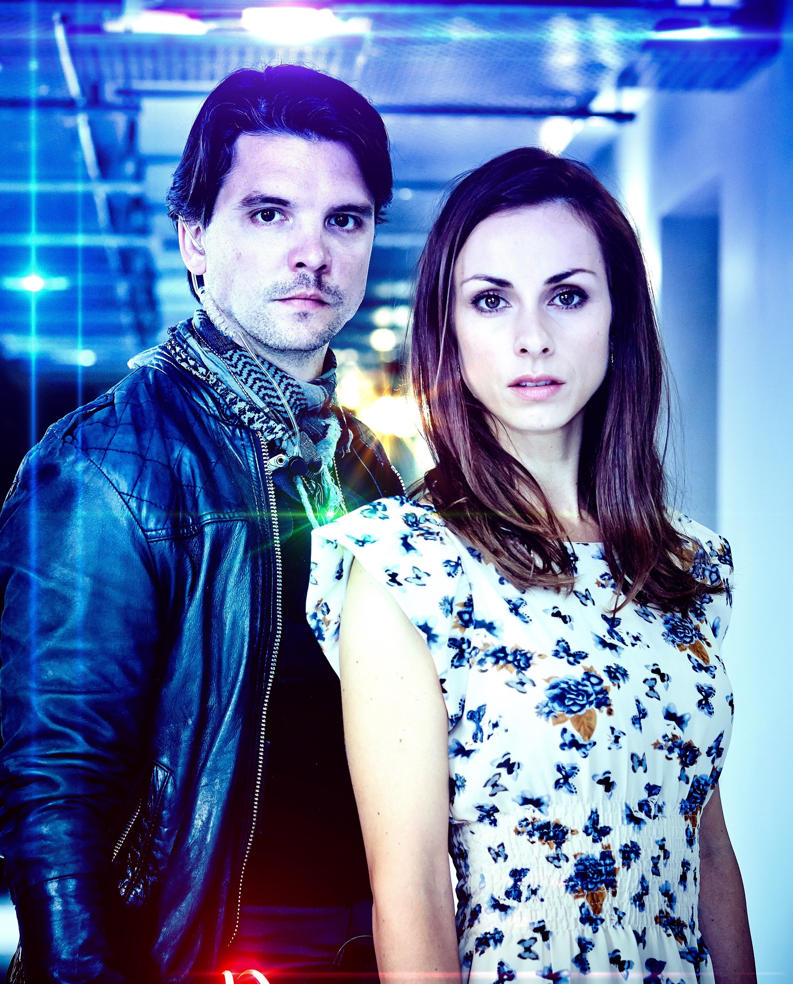 Lindsay Armaou and Andrew Lee Potts in Wireless (2014)