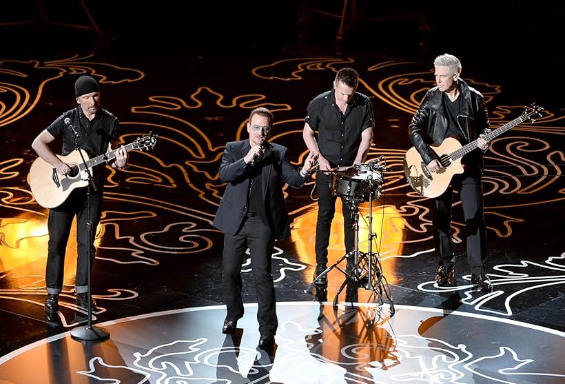 Bono, Adam Clayton, Larry Mullen Jr., The Edge, and U2 at an event for The Oscars (2014)