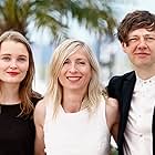 Jessica Hausner, Christian Friedel, and Birte Schnöink at an event for Amour Fou (2014)