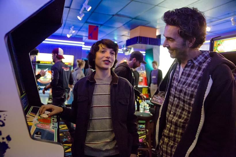 Shawn Levy and Finn Wolfhard in Stranger Things (2016)
