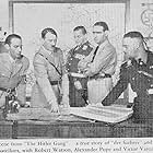 Martin Kosleck, Alex Pope, Luis Van Rooten, Victor Varconi, and Bobby Watson in The Hitler Gang (1944)