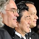 Tom Hanks, Paul Greengrass, and Shinzo Abe at an event for Captain Phillips (2013)