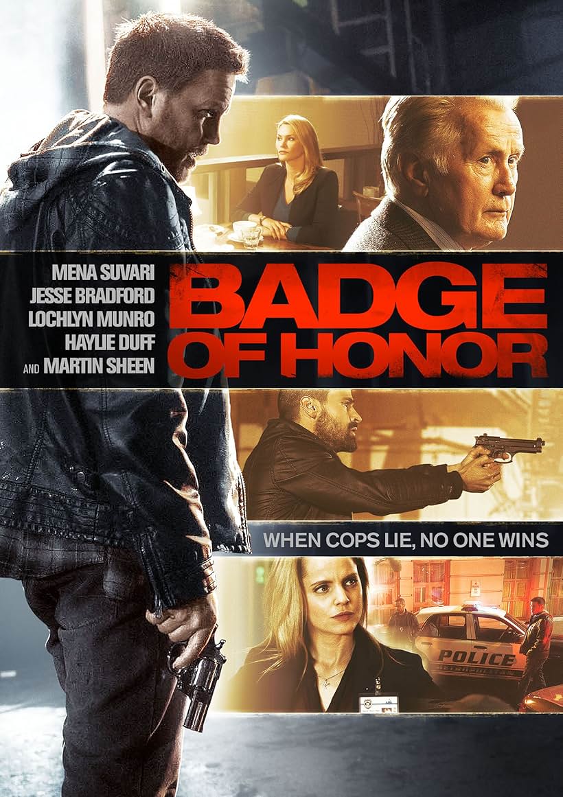 Natasha Henstridge, Martin Sheen, Mena Suvari, Jesse Bradford, and Lochlyn Munro in Badge of Honor (2015)