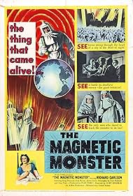 Jean Byron, Richard Carlson, and King Donovan in The Magnetic Monster (1953)