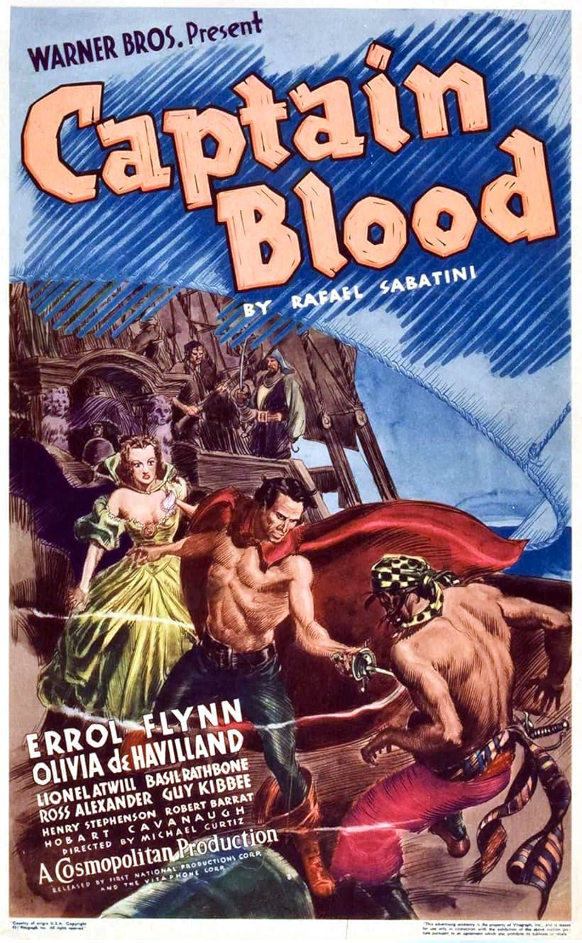 Olivia de Havilland and Errol Flynn in Captain Blood (1935)