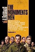 George Clooney, Bill Murray, Matt Damon, John Goodman, Bob Balaban, Hugh Bonneville, and Jean Dujardin in The Monuments Men (2014)