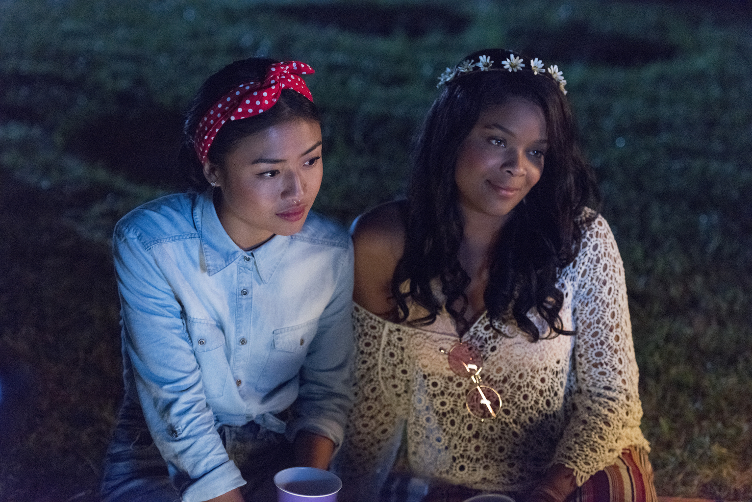 Brianne Tju and Ajiona Alexus in Light as a Feather (2018)