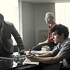Will Poulter, Asim Chaudhry, and Fionn Whitehead in Black Mirror: Bandersnatch (2018)