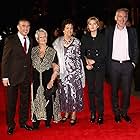 Actors Steve Coogan, Judi Dench, Philomena Lee, actress Sophie Kennedy Clark and Martin Sixsmith attend the "Philomena" American Express Gala screening during the 57th BFI London Film Festival at Odeon Leicester Square on October 16, 2013 in London, England.