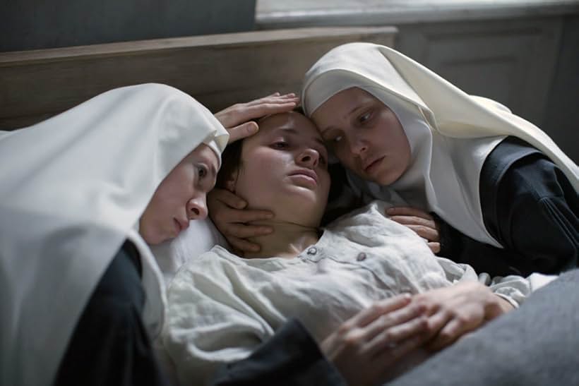 Joanna Kulig, Helena Sujecka, and Anna Próchniak in The Innocents (2016)