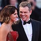 Matt Damon and Luciana Barroso at an event for Downsizing (2017)