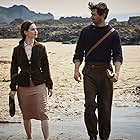 Michiel Huisman and Lily James in The Guernsey Literary and Potato Peel Pie Society (2018)