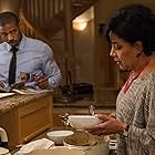 Michael B. Jordan and Phylicia Rashad in Creed (2015)