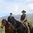 Michael Fassbender and Kodi Smit-McPhee in Slow West (2015)