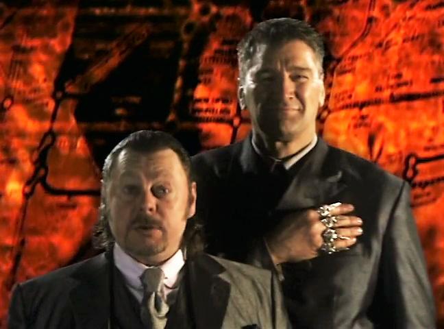 Hywel Bennett and Clive Russell in Neverwhere (1996)