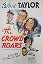 Maureen O'Sullivan, Robert Taylor, Edward Arnold, William Gargan, and Frank Morgan in The Crowd Roars (1938)