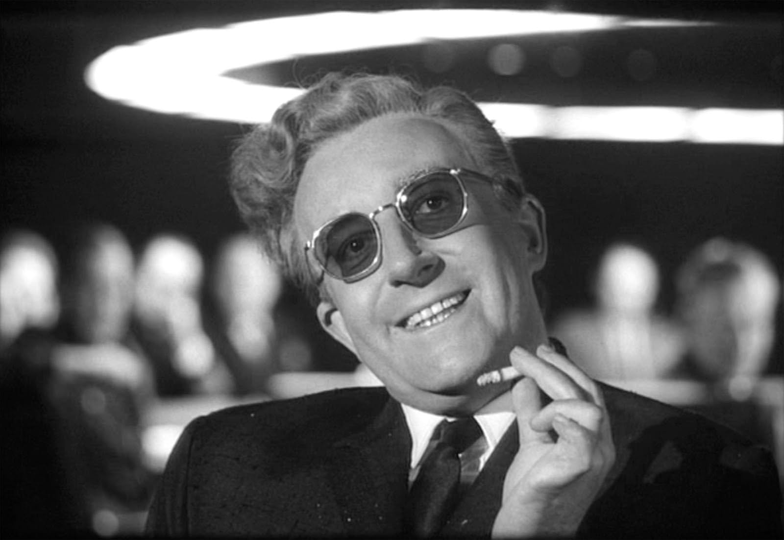 Peter Sellers in Dr. Strangelove or: How I Learned to Stop Worrying and Love the Bomb (1964)