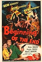 Peggie Castle and Peter Graves in Beginning of the End (1957)