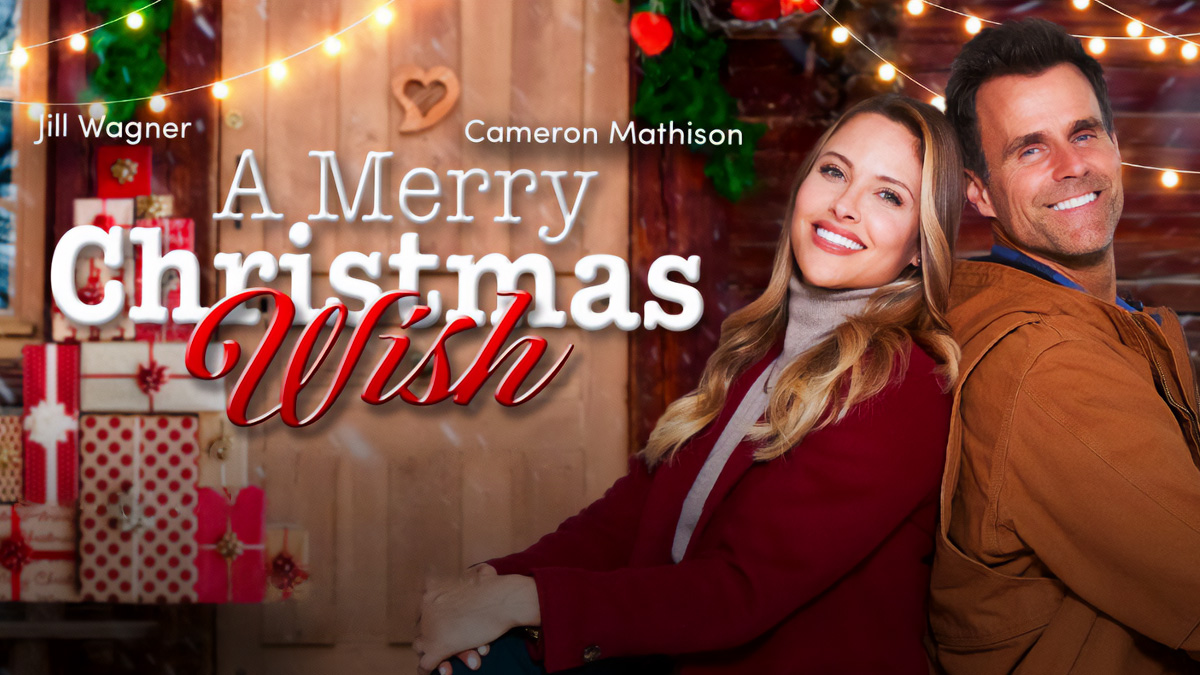 Cameron Mathison and Jill Wagner in A Merry Christmas Wish (2022)