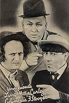 Moe Howard, Larry Fine, Curly Howard, and The Three Stooges in 3 Dumb Clucks (1937)