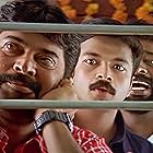 Mammootty, Jayasurya, and Harisree Ashokan in Bus Conductor (2005)