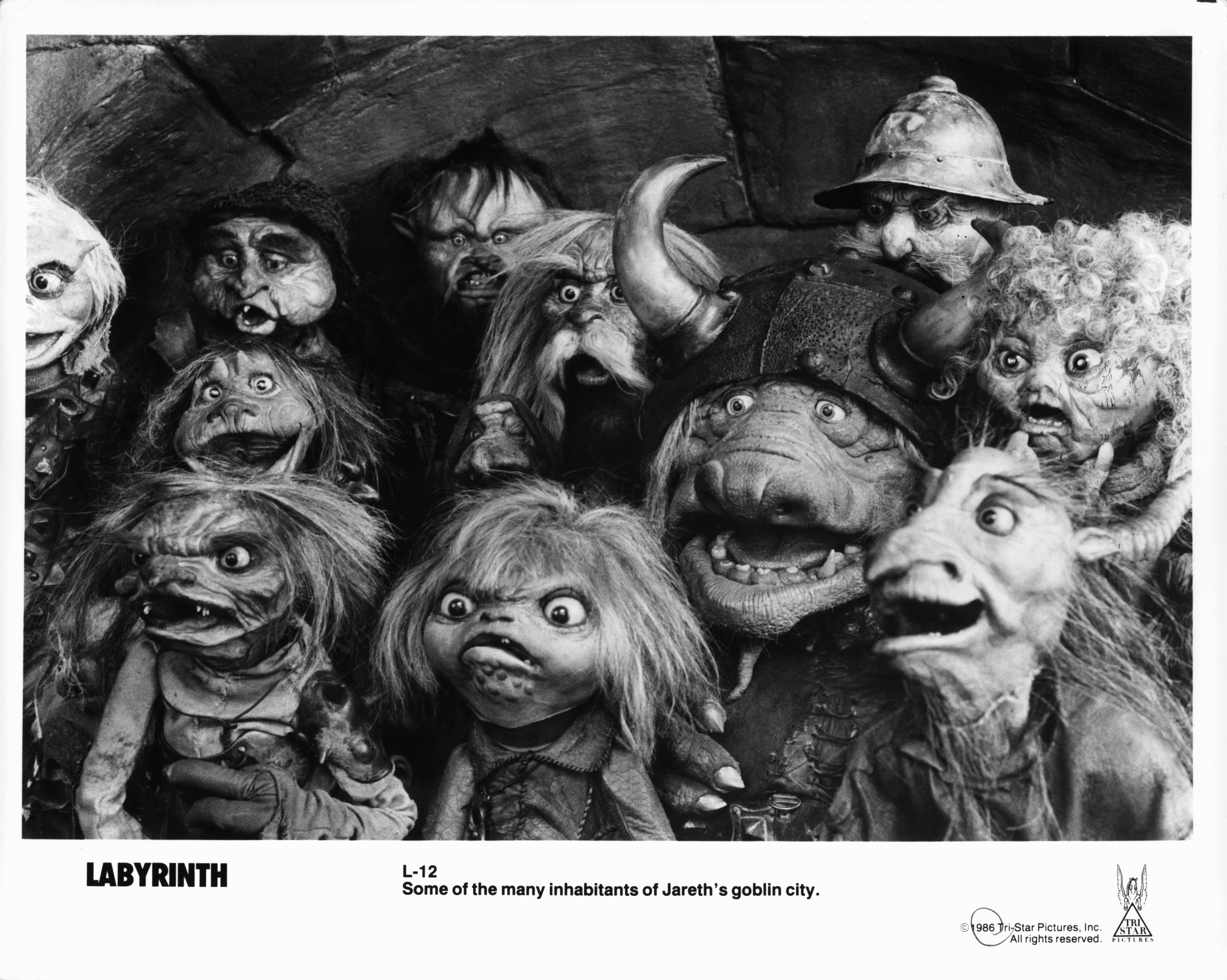 Jim Henson, Brian Henson, Michael Attwell, Sean Barrett, Timothy Bateson, Douglas Blackwell, John Bluthal, Anthony Jackson, Peter Marinker, Ron Mueck, Steve Nallon, Jan Ravens, Enn Reitel, Kerry Shale, David Shaughnessy, and Mildred Shay in Labyrinth (1986)