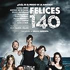 Antonio de la Torre, Eduard Fernández, Ginés García Millán, Alex O'Dogherty, Maribel Verdú, Marian Álvarez, Nora Navas, Marcos Ruiz, and Paula Cancio in Happy 140 (2015)