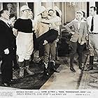 Gene Autry, Smiley Burnette, Herbert Clifton, Warren Hull, Mary Lee, Malcolm 'Bud' McTaggart, Gertrude Messinger, June Storey, and Cindy Walker in Ride, Tenderfoot, Ride (1940)