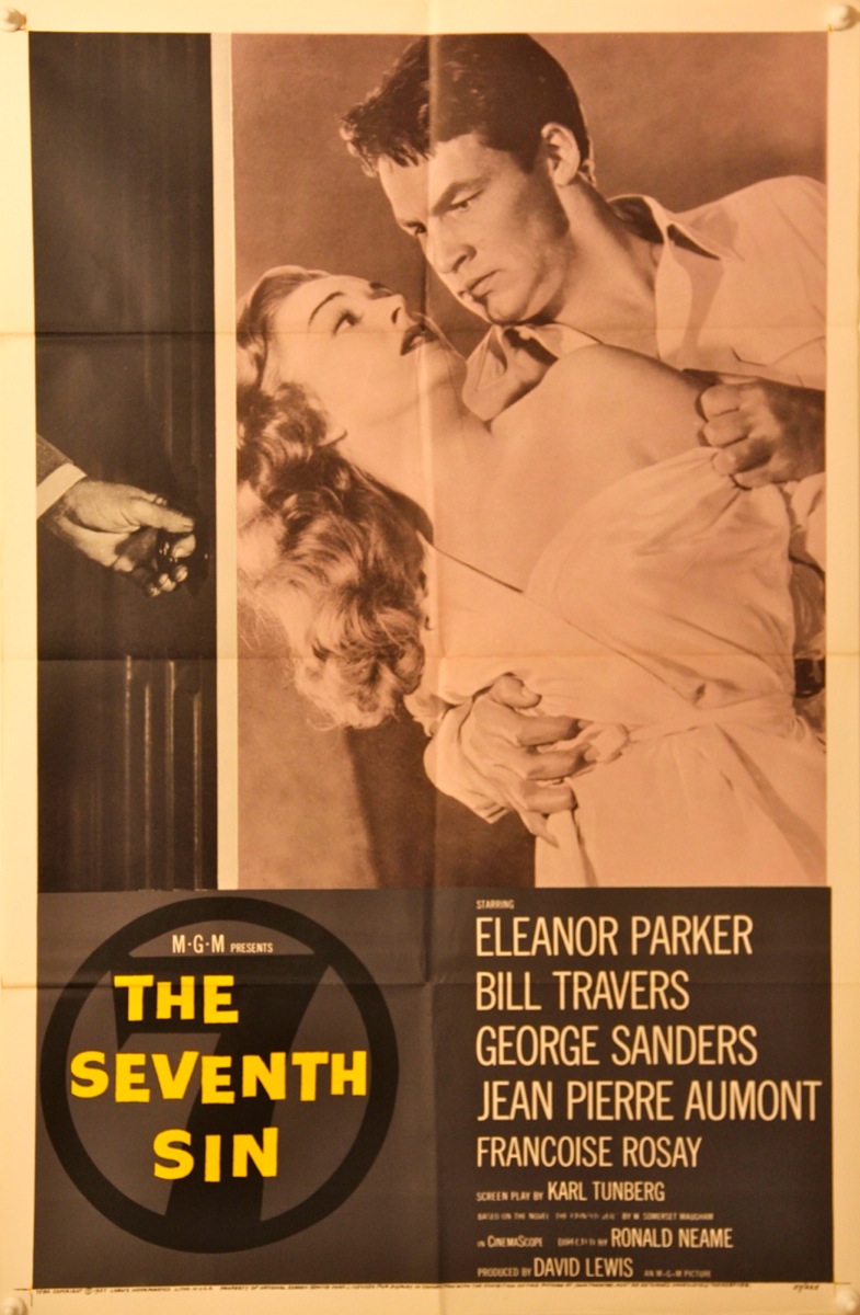 Eleanor Parker and Bill Travers in The Seventh Sin (1957)