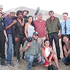 Paul Cross with cast & crew of ANGEL OF DEATH