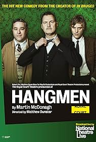 David Morrissey, Andy Nyman, and Johnny Flynn in National Theatre Live: Hangmen (2016)