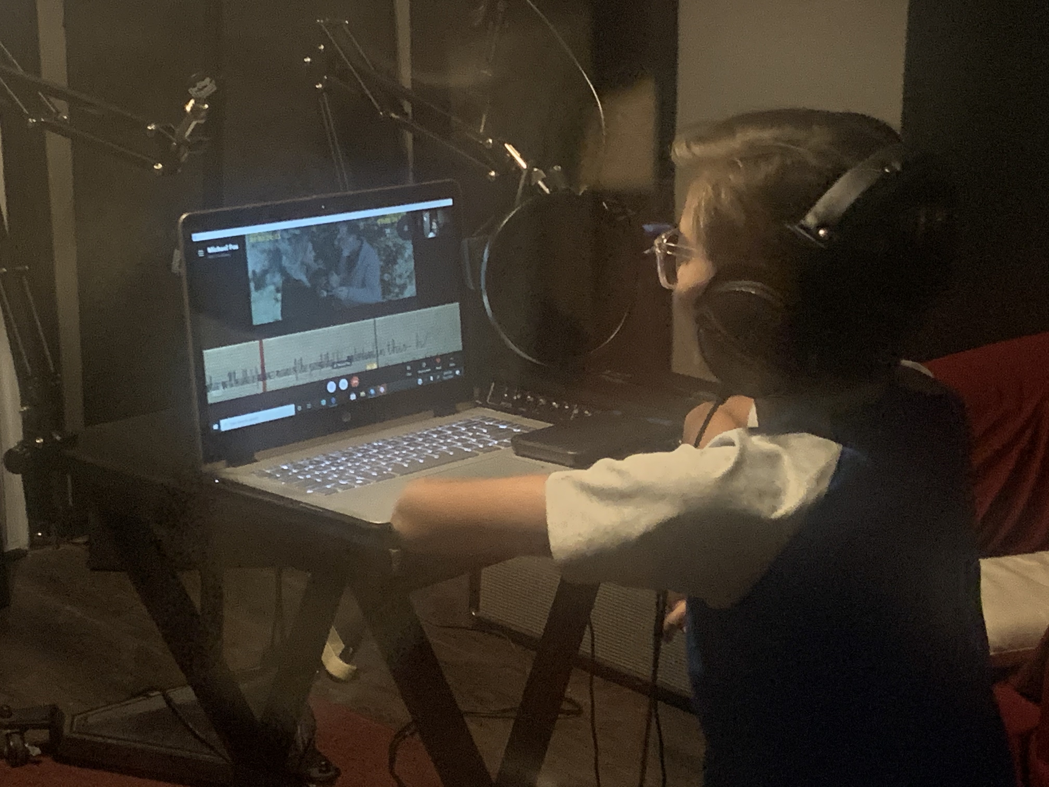 Studio time working on a VO for Netflix