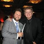 Tyler Labine and director David Winning at the 2011 Leo Awards.  Vancouver, Canada.