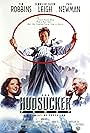 Paul Newman, Tim Robbins, and Jennifer Jason Leigh in The Hudsucker Proxy (1994)
