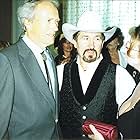 Clint Eastwood, Royal Wade Kimes, Linda Arroz at The Golden Boot Awards, Beverly Hilton, September 6, 2006