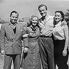 Richard Denning, Mari Finley, Helen Gilbert, and Alex Gordon in Girls in Prison (1956)