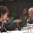 Morgan Freeman and Angela Bassett in Olympus Has Fallen (2013)